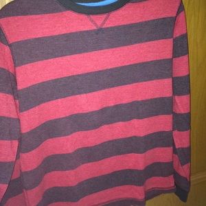 Red and brown long sleeve